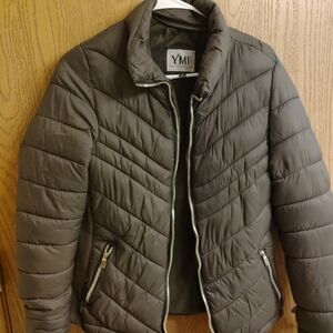 YMI Men's Olive Quilted Jacket